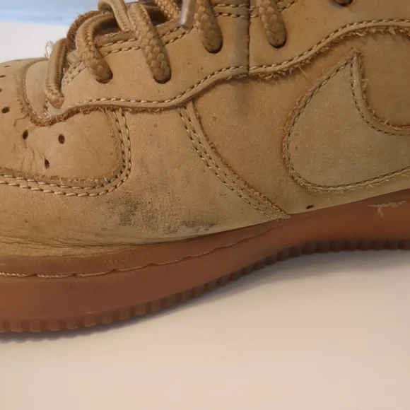 Nike Air Force 1 High Flax Wheat Brown 922066-203 Youth Shoes size 7Y - Picture 9 of 12